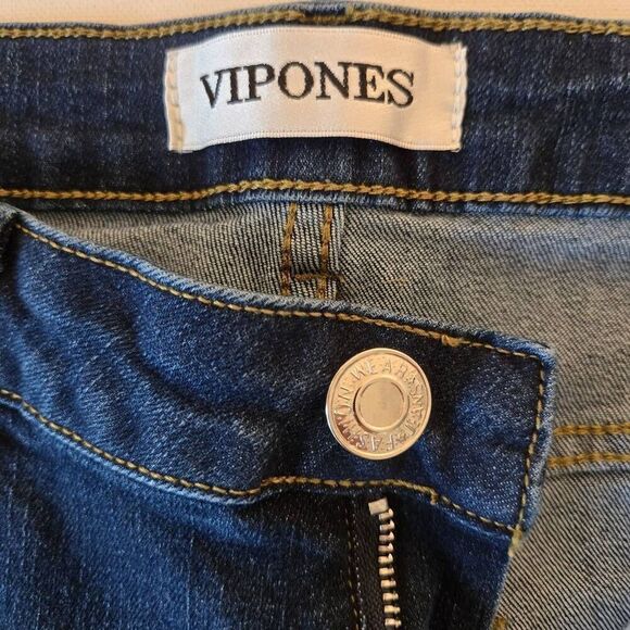 NWT Vipones Womens High Rise Zip Fly Bootcut Denim jeans Blue Size 10 - Picture 10 of 12